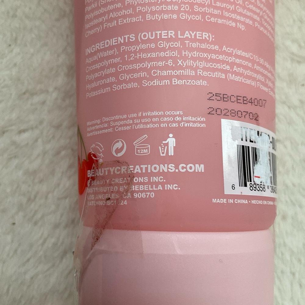 Beauty Creations Sweet As Cherry Lotion - Pink - Picture 5 of 5